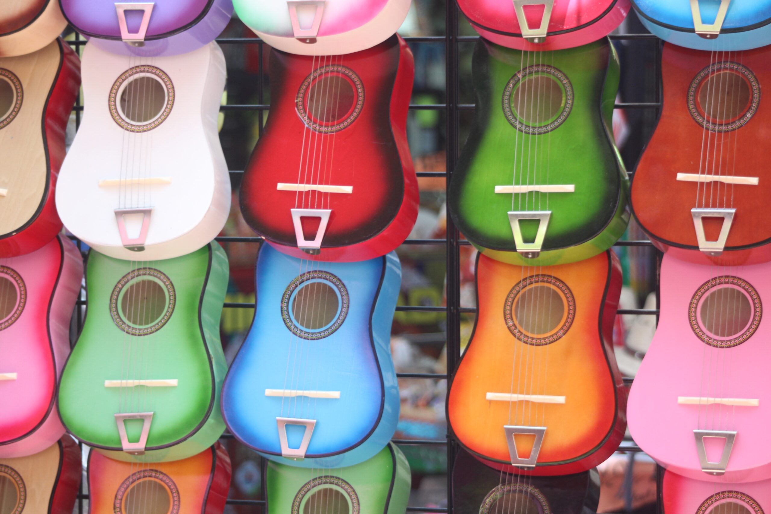 Colored ukulele