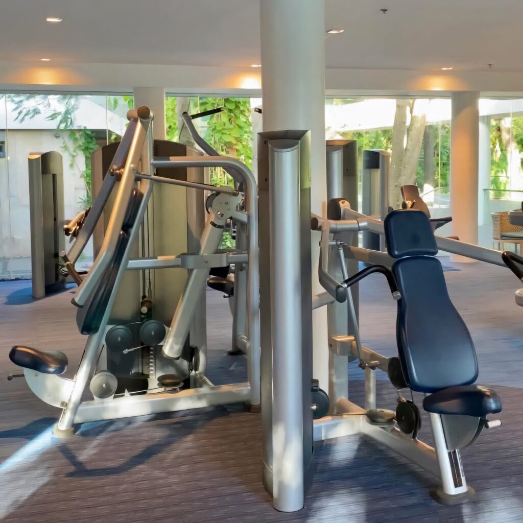 Strength training equipment at Tambuli Seaside Resort Cebu Fisico gym
