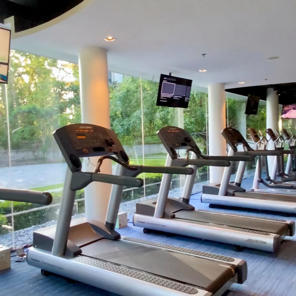 Treadmills and cardio equipment at Tambuli Seaside Resort Cebu Fisico gym